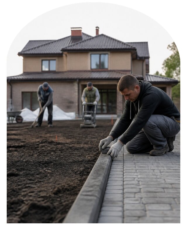 Благоустройство большого участка под ключ в Чебоксарах